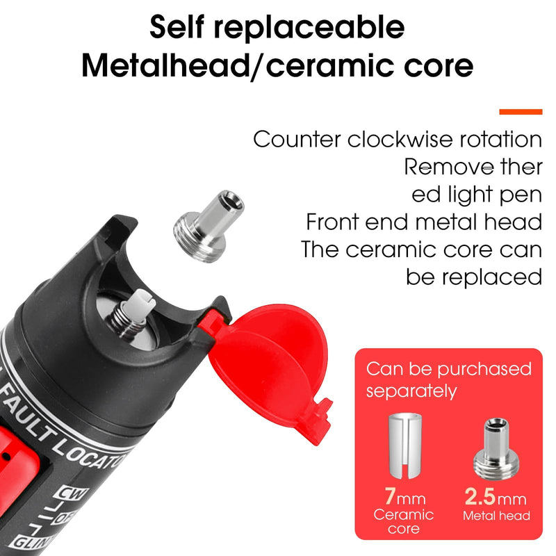 Fiber Optic Cable Troubleshoot Kit, Testing Both Singlemode and Multimode Cables Contain 1PC VFL-30 Visual Fault Locator, FC to LC Adapter,LC, SC, ST, FC Coupler and 3 Short Patch Cords VFL-30 kit - BeesActive Australia
