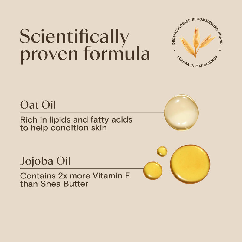 Aveeno Daily Moisturizing Body Oil Mist, Oat Oil & Jojoba Oil, 0.8 fl. oz | Nourishing Body Spray For Rough, Dry Sensitive Skin, For Smoother, More Even Skin, Paraben- & Silicone-Free