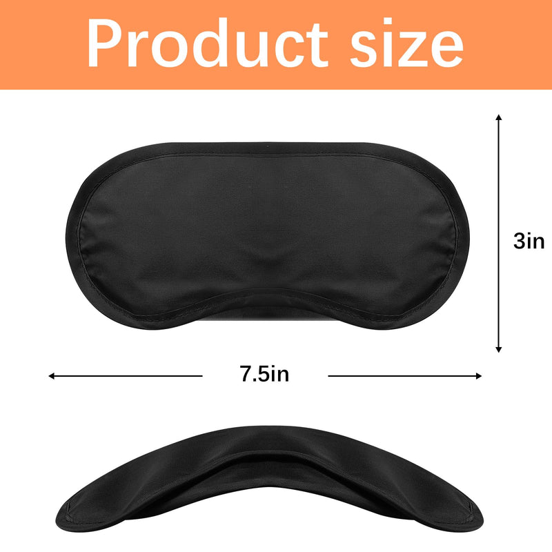 40 Pcs Eye Mask Sleep Masks Bulk Blindfolds for Team Building Party Games with Nose Pad and Adjustable Strap for Women Men 4 Layers Black Blindfold Sleeping Mask Black, 40 Pcs