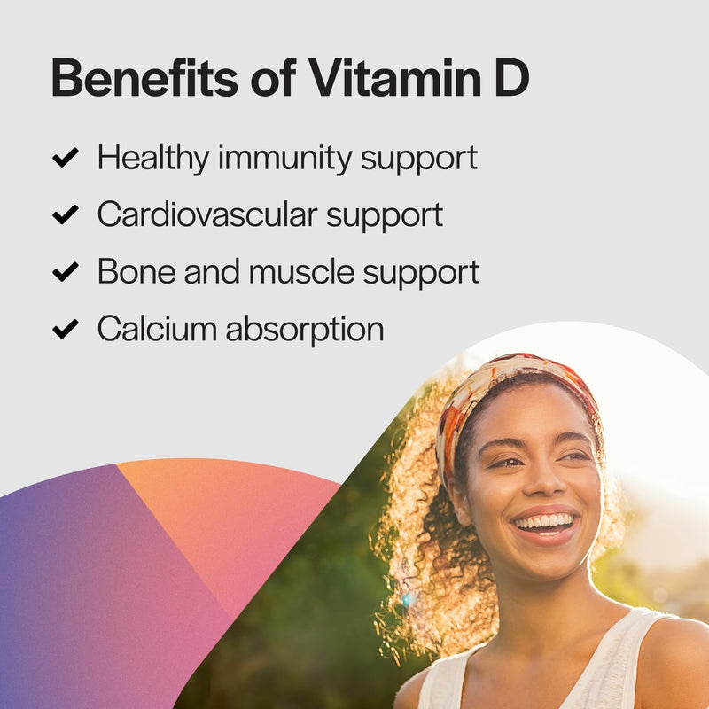 PureFormulas Vitamin D3 5,000 IU 125 mcg - Pure Vitamin D Supplement for Healthy Bone Formation, Teeth, Cardiovascular Health, and Immune Support Non-GMO - 120 Count Vegetarian Capsules 120 Count (Pack of 1)