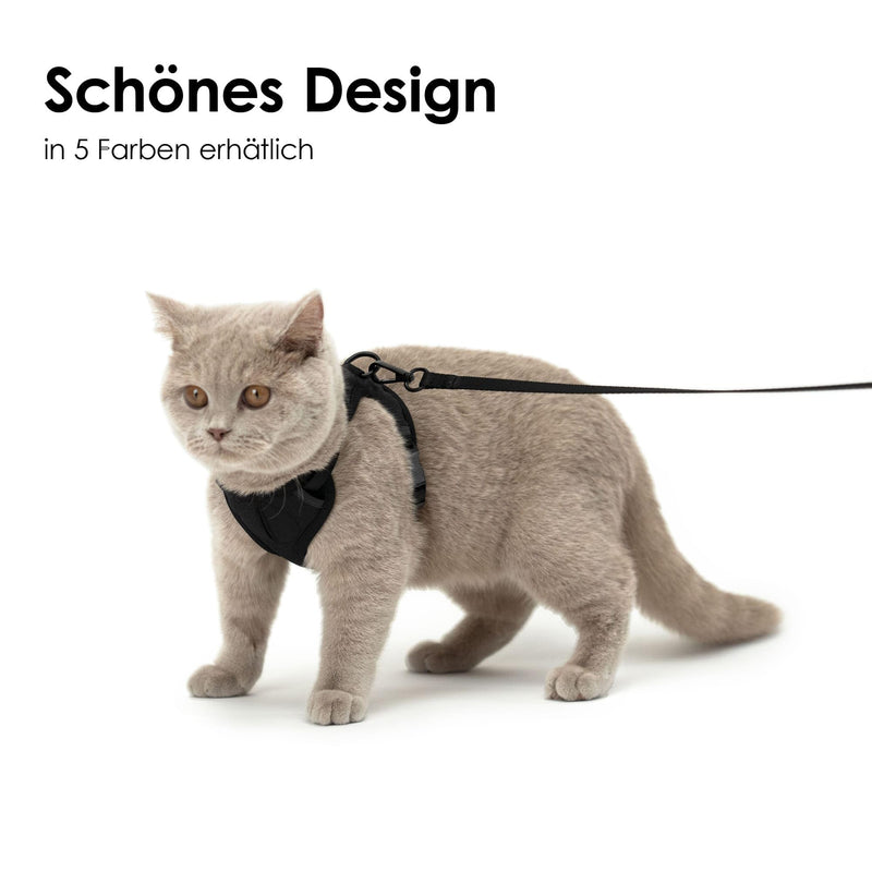 LucyBalu® Explorer cat harness with leash | Escape-proof cat harness with AirTag compartment | Cat chest harness with cat leash | Safety harness with leash for cats | Sand XS/S - BeesActive Australia