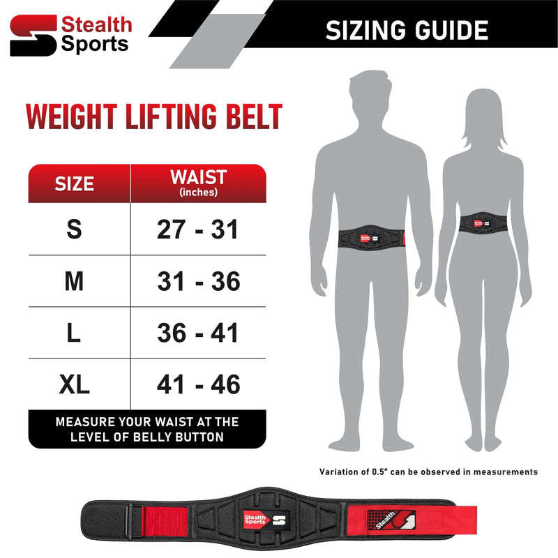 Weight Lifting Belt – 6.5” Back Support Padded Workout Belt Auto Lock Buckle – Neoprene Gym Belt Men Women – Fitness Bodybuilding Training Deadlift Squats Weightlifting Belt Small - BeesActive Australia