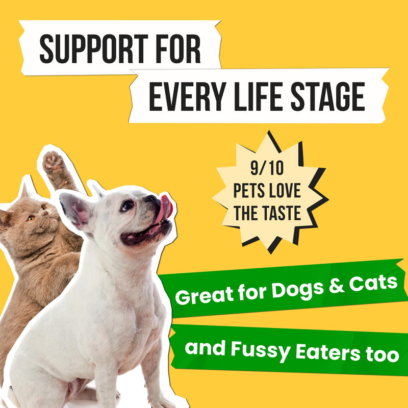 Omega 3 Fish Oil for Dogs - Made with Wild Alaskan Salmon Oil for Dogs; Liquid Fish Oil Supplement for Pets with Omega 3 EPA+DHA Fatty Acids; Real Ingredients, Real Taste — Trusted by Vets! 16 fl oz - BeesActive Australia