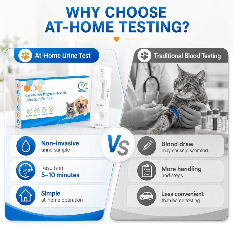 2-Pack Dog & Cat Pregnancy Test Kit – Early Home Urine Detection for Retesting or Multi-Pet Homes, Fast 5-10 Min Results, 98.8% Accurate, Non-Invasive & Stress-Free 2 Pack
