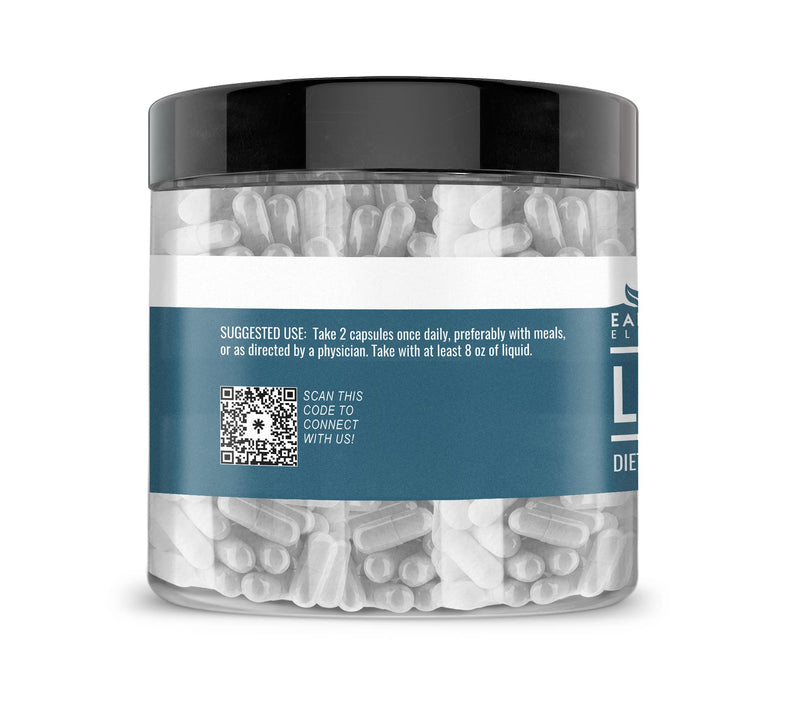 Earthborn Elements L-Glutamine 200 Capsules, Pure & Undiluted, No Additives 1 Count (Pack of 200)