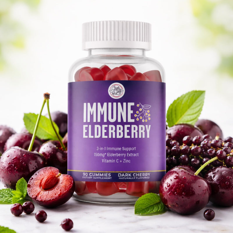 Grab The Gold Immunity Gummies Elderberry Vitamin C Zinc 90 Count