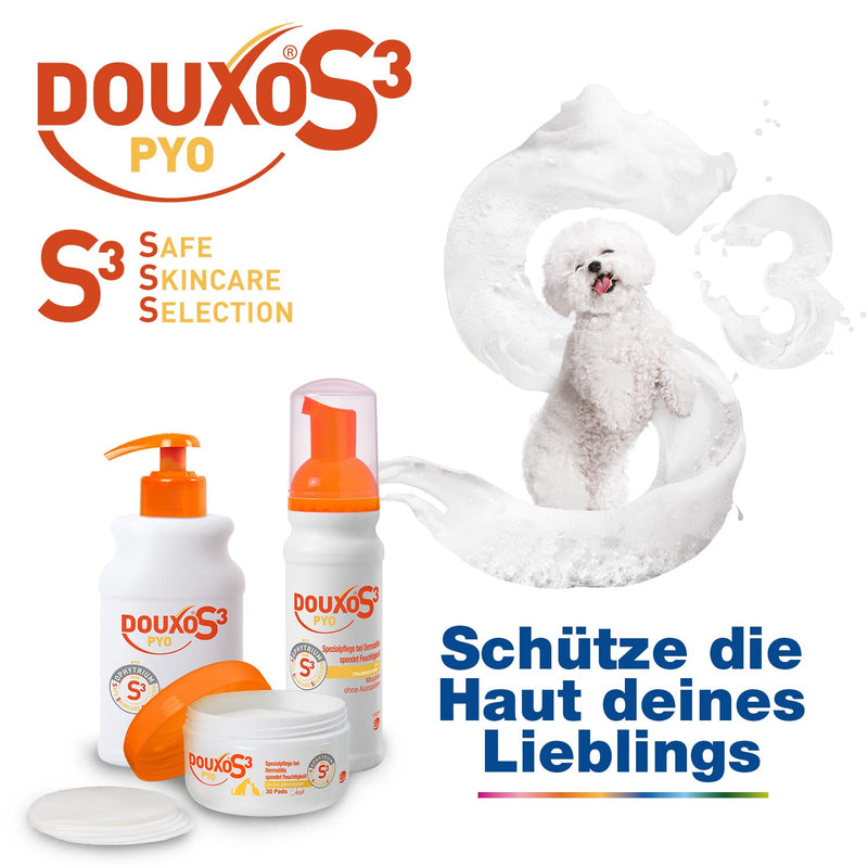 DOUXO S3 PYO Mousse for dogs | Care against bacteria and yeast fungi | cleansing and moisturizing | hypoallergenic fragrance | 150ml - BeesActive Australia