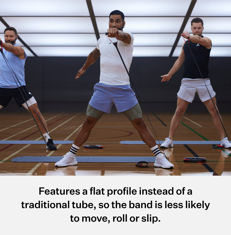 Les Mills™ SMARTBAND™ Workout Resistance Band with Handles, Home Gym Workout Equipment, Elastic Stretch - BeesActive Australia