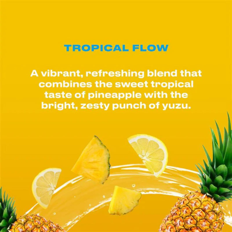 Cwench Electrolyte Hydration Powder Tropical Flow Pineapple Yuzu 10 Count | Amino Acids, Vitamin B, Vegan, Gluten Free, Drink Mix 0.25 Ounce (Pack of 10)