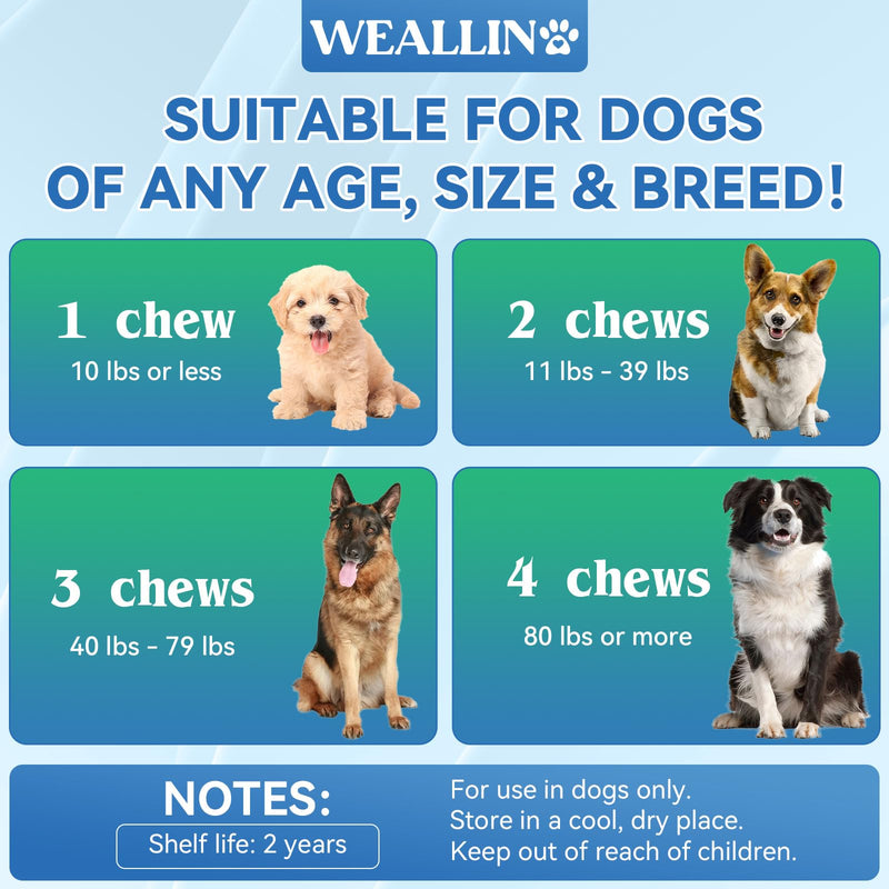 WEALLIN Cat & Dog Wellness Bundle, Taurine Cat Multivitamin Treats + 25-in-1 Dog Multivitamin Chews, Daily Nutrition, Immune Support, Digestion, Skin & Coat, Heart, Hip & Joint Care