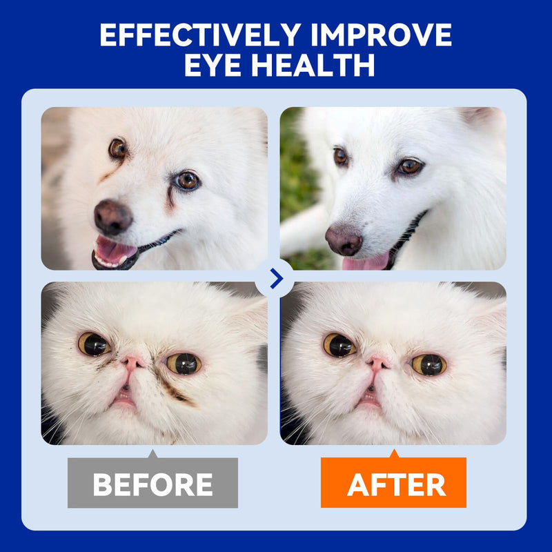 Eye Drops for Dogs & Cats, Dog Eye Wash, Dog Eye Rinse to Remove Debris, Prevent Tear Stains & Dry Eye Cleaner, Relieves Eye Irritation, Dog Eye Infection Treatment, Natural Formula, 4oz - BeesActive Australia