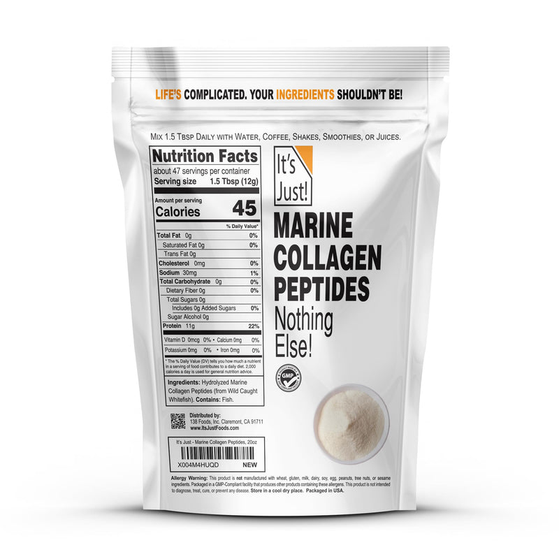 It's Just! - Marine Collagen Peptide Protein Powder, 20oz