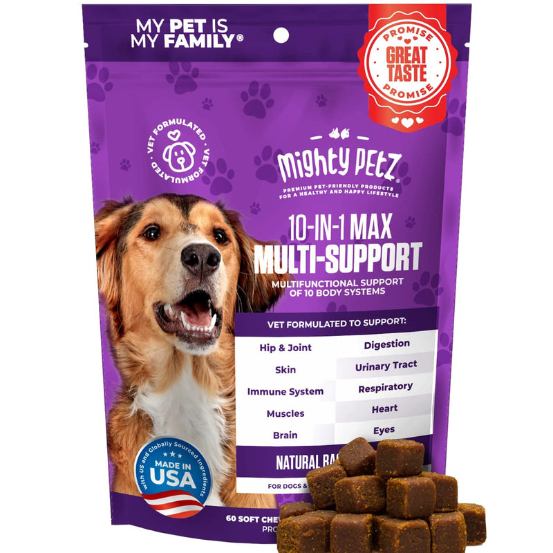 Mighty Petz MAX Dog Allergy Relief + Mighty Petz MAX Dog Multivitamin Bundle - PawsPlanet Australia