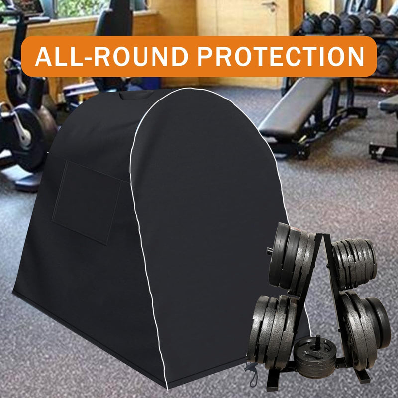 Strength Training Plate Tree Cover, Barbell Weight Rack Cover, For Home Gym CAP Triangle Barbell Weight Rack, Strength Training Tree Weight Plate Rack (Cover Only) 40x20x29