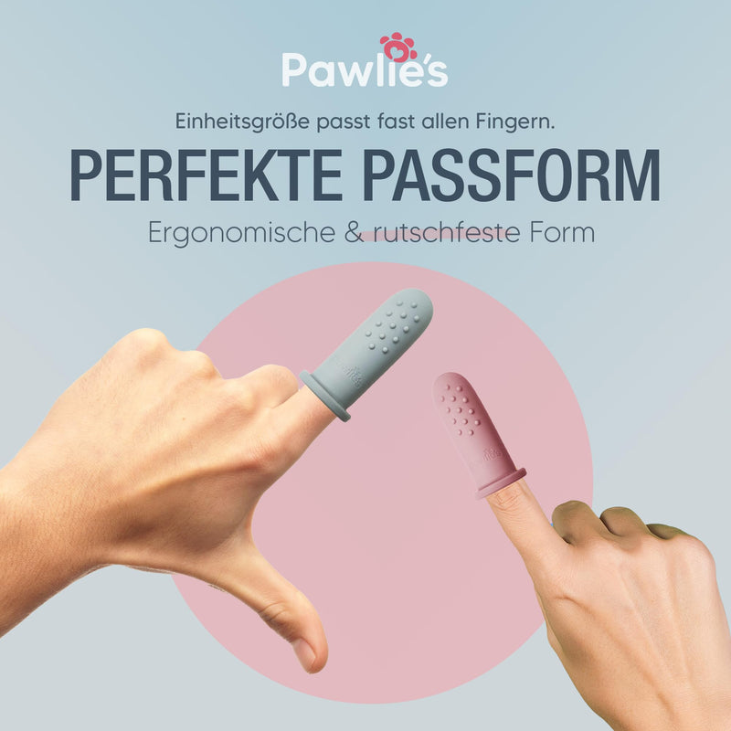 Pawlie's toothbrush for dogs and cats | Practical dog toothbrush fingerling for dental care | Brushing your dog's teeth - Cat & Dog Toothbrush | Finger toothbrush puppies | Dog dental care (2 pieces) - BeesActive Australia
