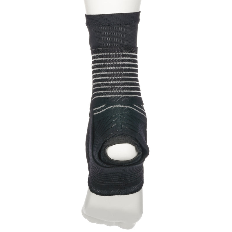 Active Ankle 329 Ankle Brace, Ankle Compression Sleeve with Straps for Men & Women, Braces for Volleyball, Football, Basketball, Rugby, Protection & Sprain Support, Black, Medium