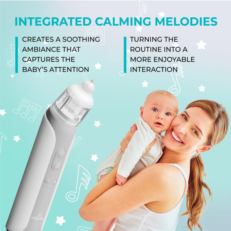 Electric Baby Nasal Aspirator - Nose Sucker Machine for Newborn Infants Toddlers Kids Adults - Automatic Hospital Grade Booger Snot Vacuum Cleaner with 3 Adjustable Suction Levels for Mucus Removal