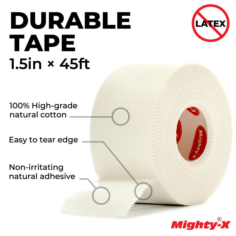 Premium White Athletic Tape for Injuries - 3 Pack with Pre-wrap - Easy Tear & No Sticky Residue - Sports Zinc Oxide Tape - Ankle, Wrist, Fingers - Ideal for Soccer, Gymnastics, Boxing - BeesActive Australia