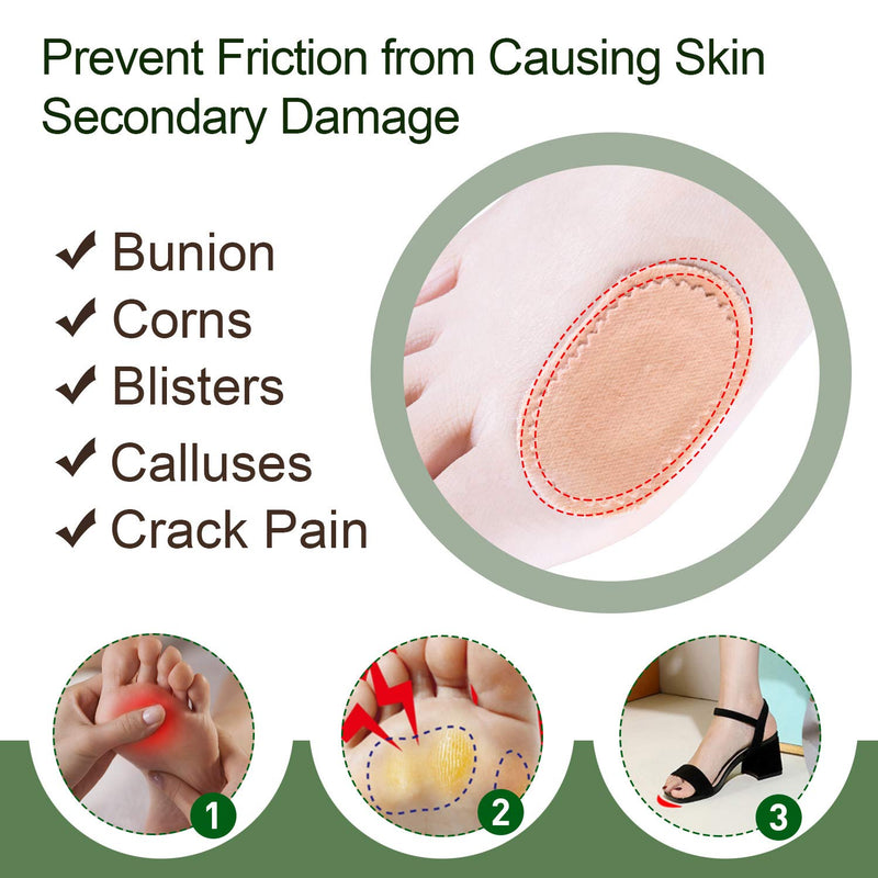 Welnove 36 CT Bunion Cushions Pad - Fabric Toe and Foot Bunion Protector Pads, Bunion Relief Pads for Reduce Rubbing, Callus, Chafing, Friction -Strong Adhesive Stay in Place - BeesActive Australia