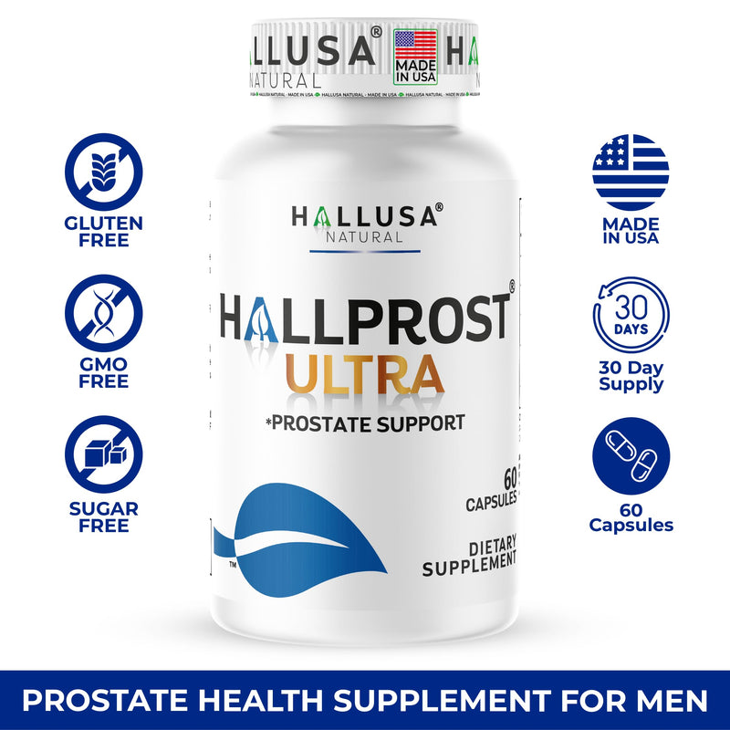 2-Pack Hallprost Ultra Prostate Health Supplement 120 Count | Saw Palmetto Blend 810mg for Urinary Tract & Bladder Support with Lycopene, Pygeum, Pumpkin Seed, Zinc & Vitamin E