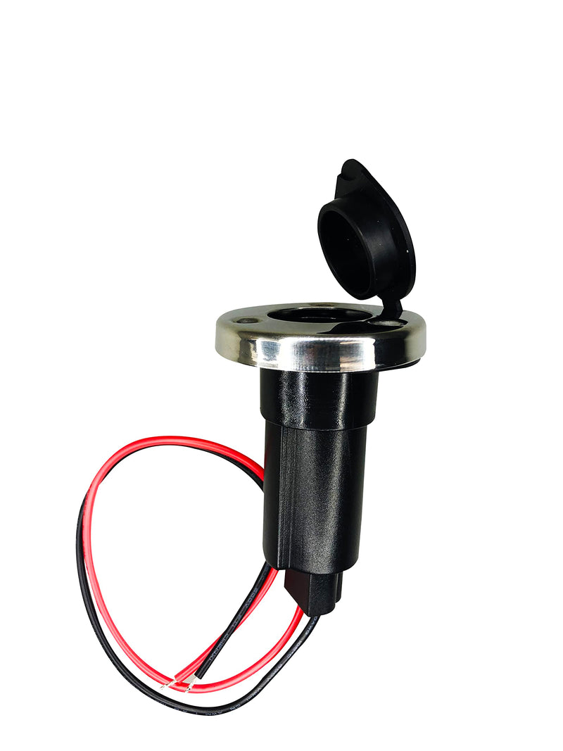 Pactrade Marine All Round White LED, Stern Light, Anchor Light, Pole Light LED Boat Navigation Light with Standard Pole 22'' with Removable 2-Pin Fixed Plug-in Base USCG 2NM for Pontoon, Fishing Boats - BeesActive Australia