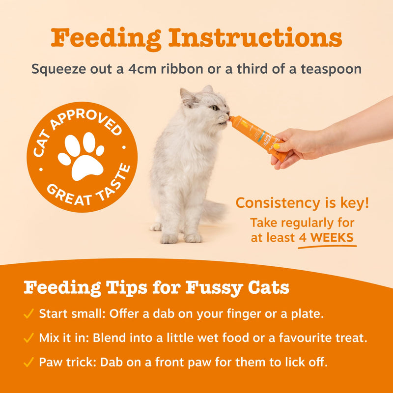 Zesty Paws Urinary & Renal Paste for Cats | Supports Urinary Tract & Kidney Function, Balance Urine pH Levels | Contains Cranberry Powder, D-Mannose, Vitamins B1, B6 & C| Real Fish Flavour | 75g 75ml