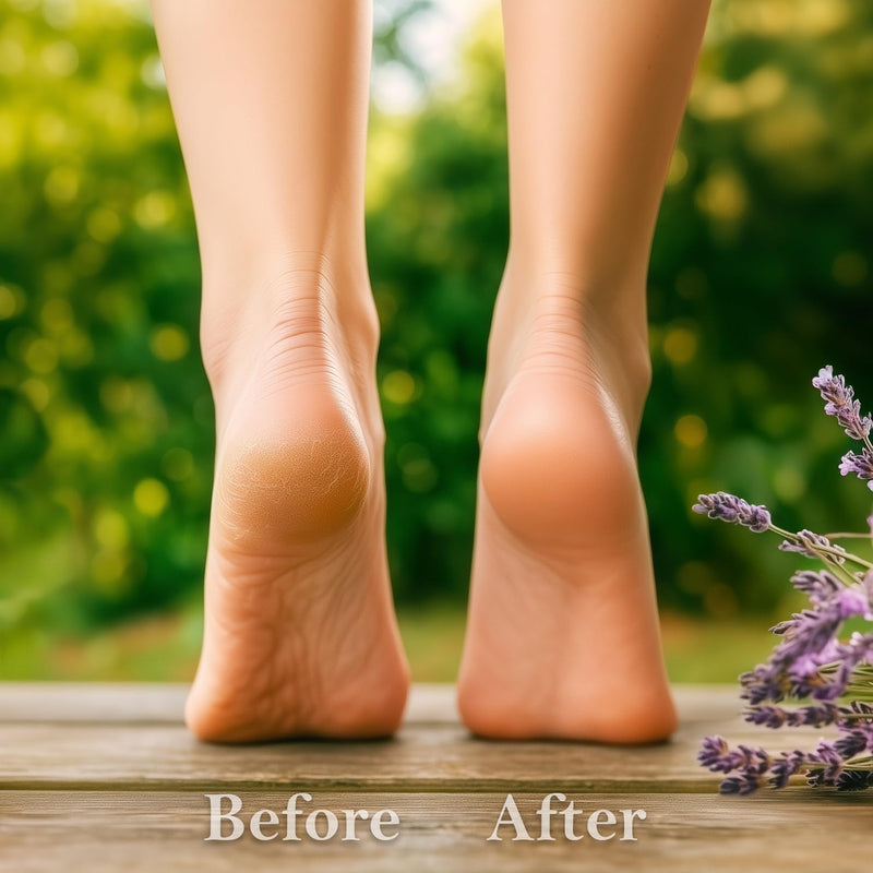 Dry Cracked Heels Repair | Organic Foot Cream for Dry Feet & Callus with Jojoba, Lavender, Almond, Olive & Vitamin E Oil | Natural Foot Balm & Moisturizer for Skin | Hydrating Foot Treatment | 3.4 oz 3.4 Fl Oz - BeesActive Australia