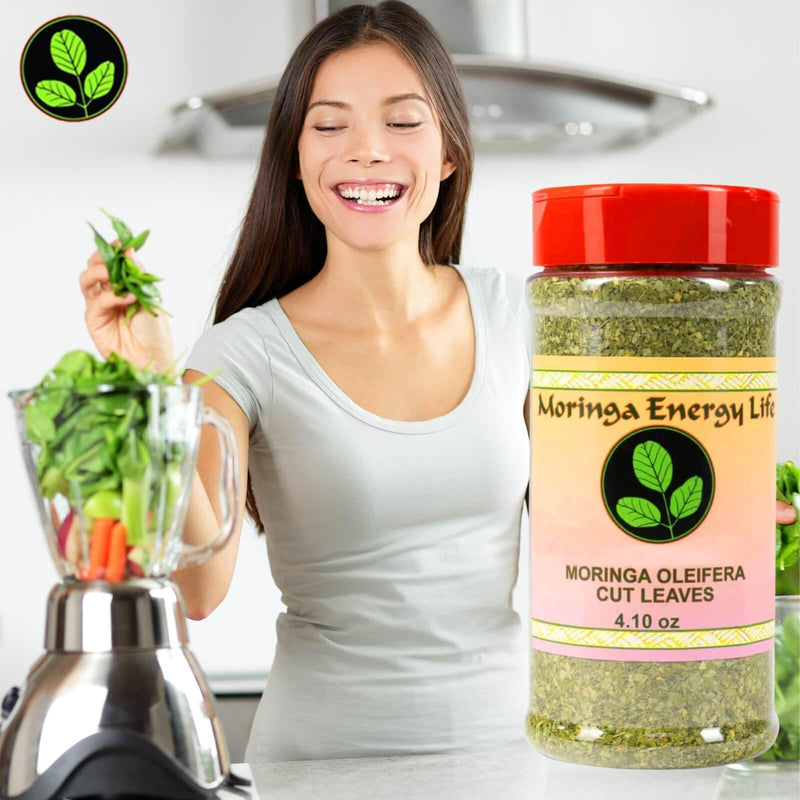 Moringa Leaf Shaker with Pure Moringa Leaf with Essential Nutrients and Rich in Vitamins, Aminos and Trace Minerals in Moringa Shaker 4.10 oz