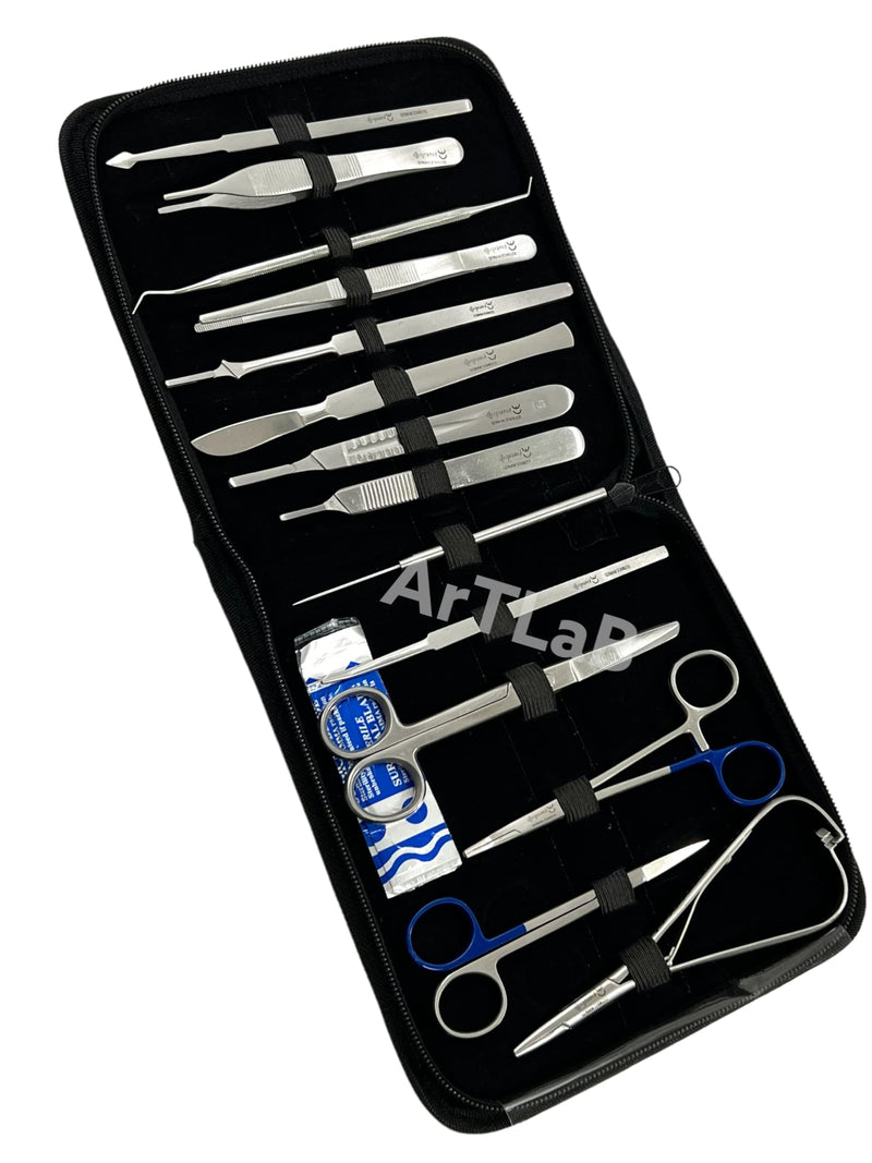 New Premium Stainless Steel Biology Lab/Anatomy/Medical Student Dissection Kit Set - Scalpel Knife Handle,Blades, Forceps, Scissors and Tweezers- Medical Students and Veterinary (Set of 30 Each) SET OF 30 EACH