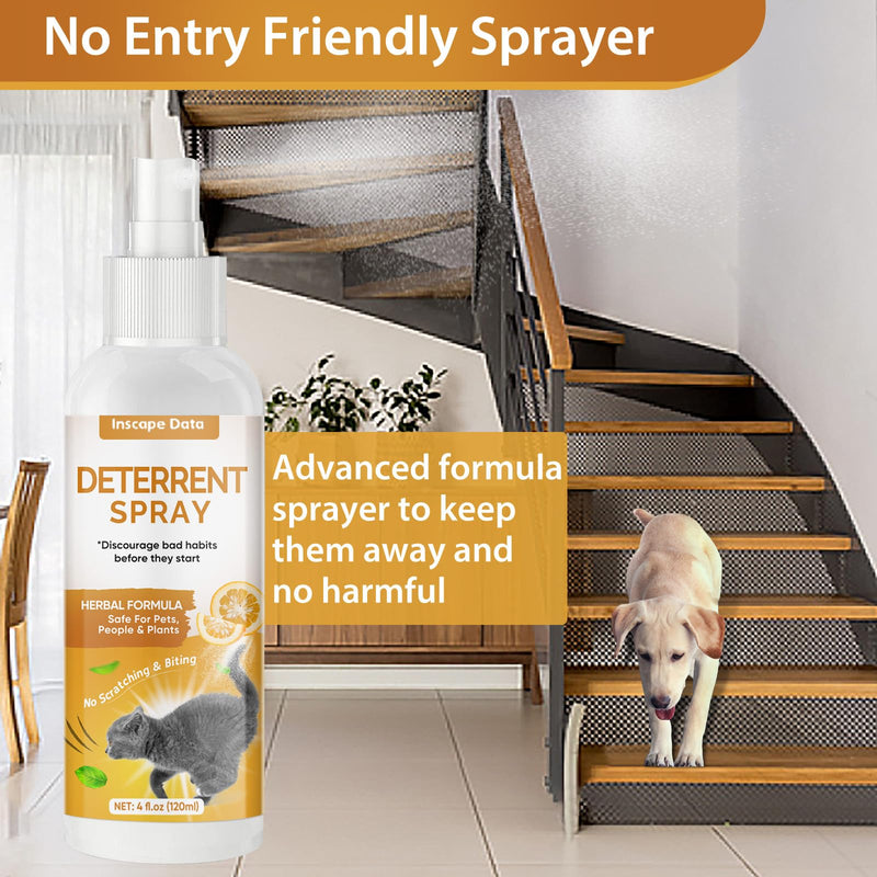 Green Hills Cat Deterrent Spray Indoor, Anti Scratch Furniture Protector for Cat and Kitten - Effective Cat Training Aid with Bitter for Furniture & Plants - Keep Cats Off - Indoor & Outdoor 4 Fl Oz - BeesActive Australia