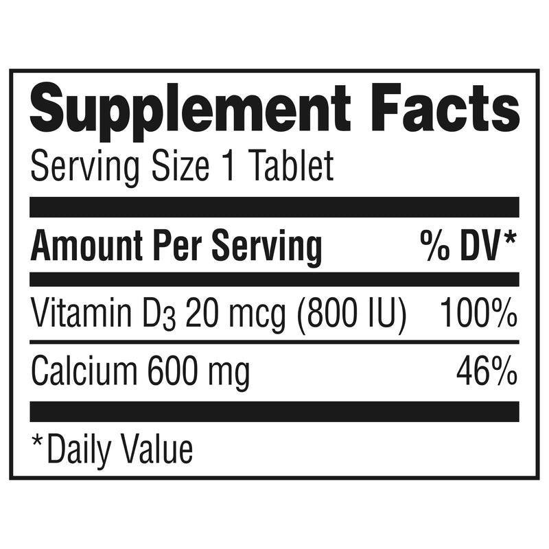 Caltrate 600 Plus D3 Vitamin D and Calcium Supplement Tablets, 60 Count | Highest Level of Vitamin D3, Maximizes Calcium Absorption to Support Strong Bones and Daily Function New 60 Count (Pack of 1)