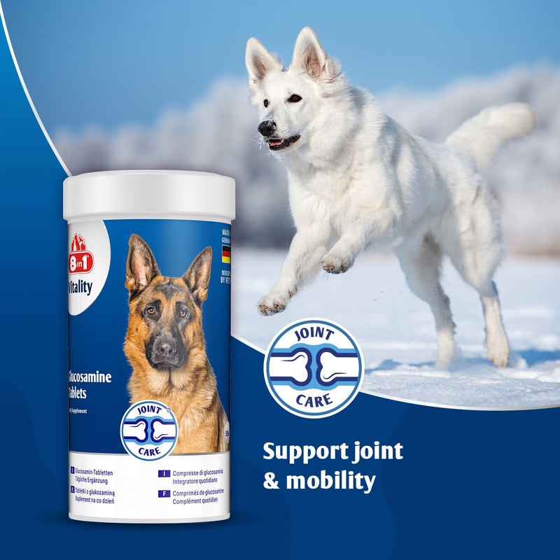 Glucosamine Dog Nutritional Supplement - Joint Care - 55 tablets - for stiff joints and healthy collagen growth