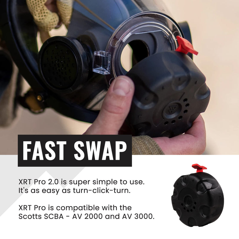 TRAININGMASK Firefighter XRT PRO 2.0: Breathing Resistance Regulator Insert for Scott AV-2000/AV-3000 SCBA Masks Pack of 1 - BeesActive Australia
