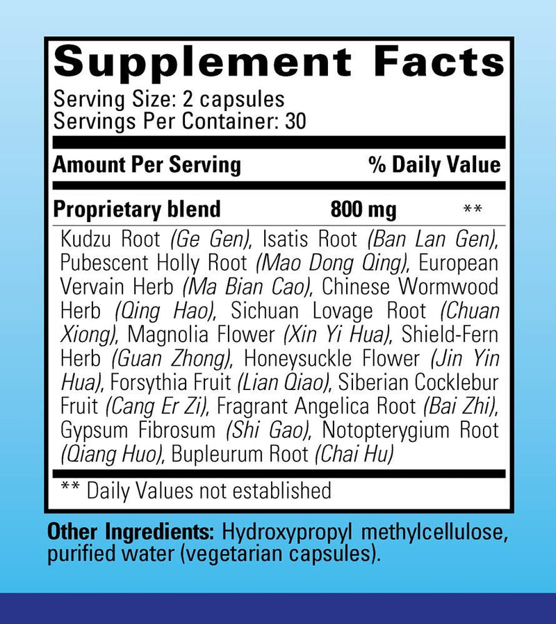 ImmunoPhase Natural Herbal Immune Support Supplement for Healthy Immune Function and Seasonal Health Challenges (60 Vegetarian Capsules)