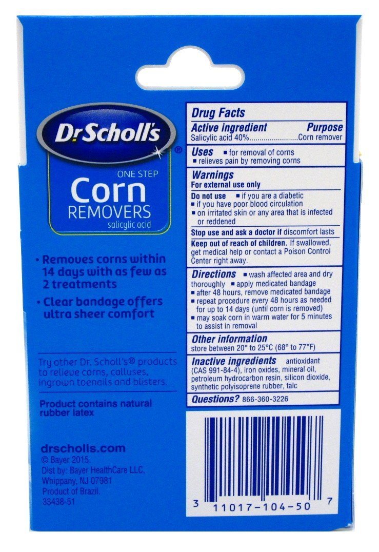 Dr. Scholls Corn Remover One Step Maximum Strength ,6 Count (Pack of 2) - BeesActive Australia