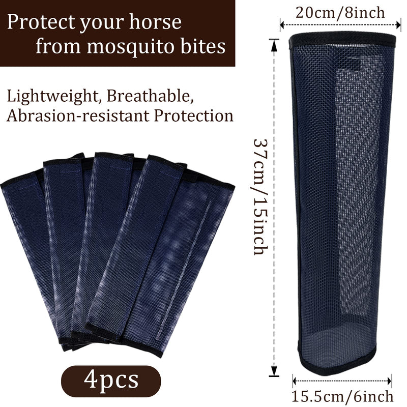 4 Set Mesh Fly Boots for Horse,Loose Horse Leggins for Reducing Stomping,Hoof Damage and Leg Fatigue,Breathable Plastic Mesh Materia,No More Horsefly Nuisance Greatly Red - BeesActive Australia