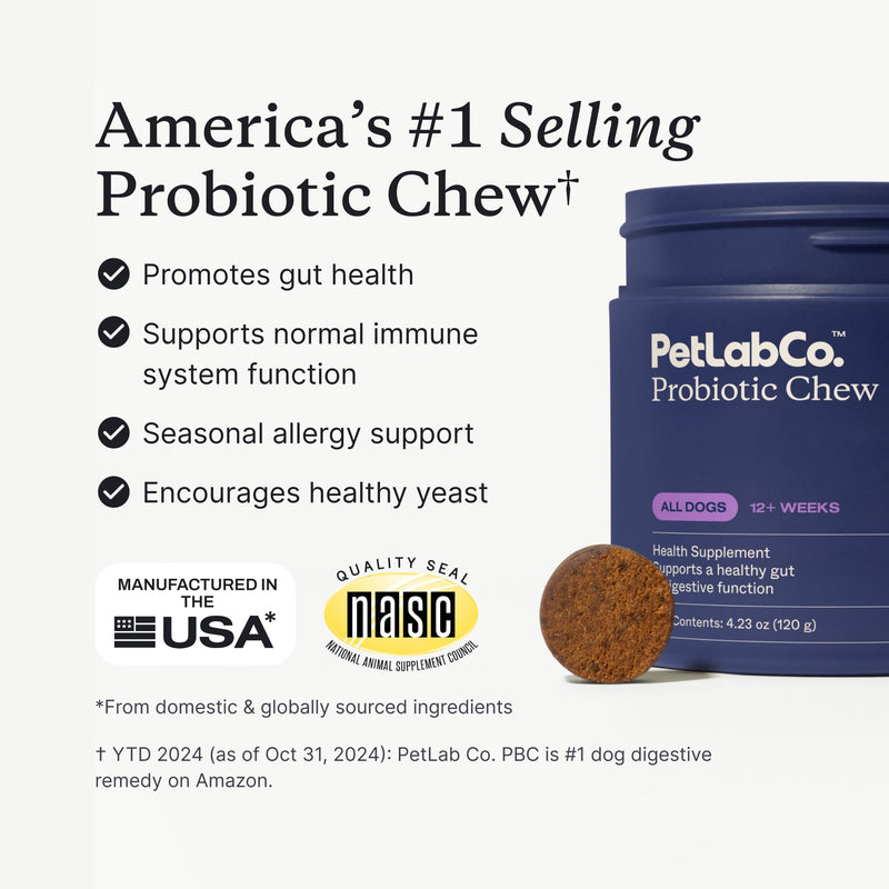 PetLab Co – Gut & Digest Bundle: Pumpkin Powder Blend for Firm Stools & Healthy Digestion. Pork-Flavored Probiotic Chews to Support Gut & Immune Health – Easy to Use – Advanced Formulas