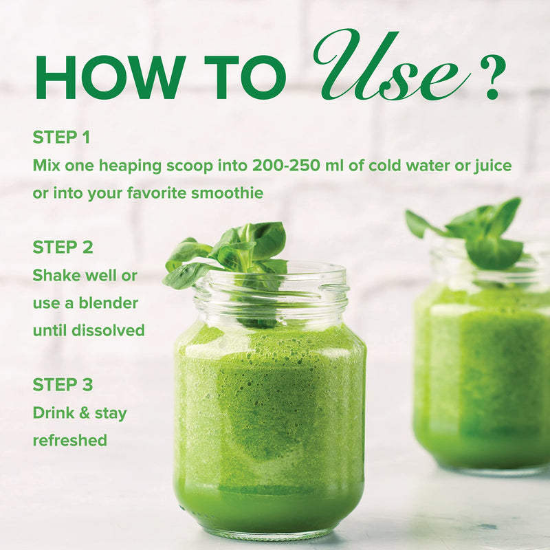 Daily Green Boost - Greens Powder – 14 Different Green Superfoods in Each Serving - Full of Essential Antioxidants, Fiber, Vitamins and Minerals – Everyday Health and Detox Pineapple-Coconut - BeesActive Australia