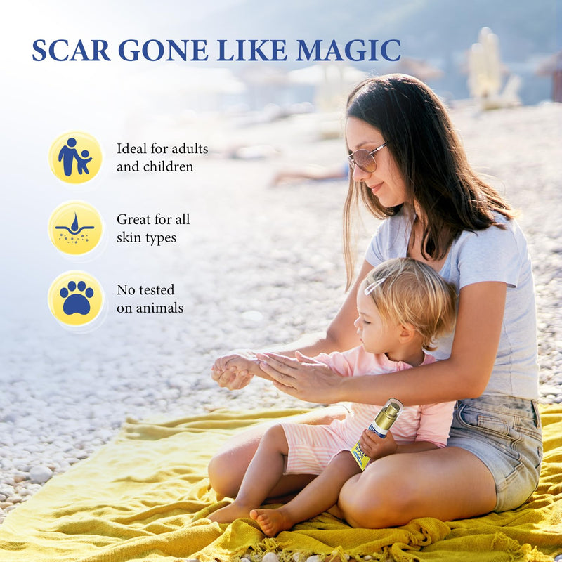BORMSI Scar Cream,SPF 30 Suncreen & PM Silicone Intensive Overnight Scar Gel Reduces the Appearance of Scars from Surgical Scars,Stretch Marks,Keloid, 2 Tube,1.76 oz/Tube - BeesActive Australia