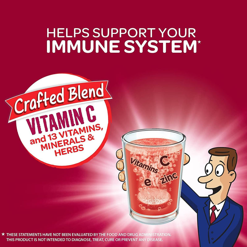 Airborne Very Berry Effervescent Tablets, 10 Count - 1000mg of Vitamin C - Immune Support Supplement