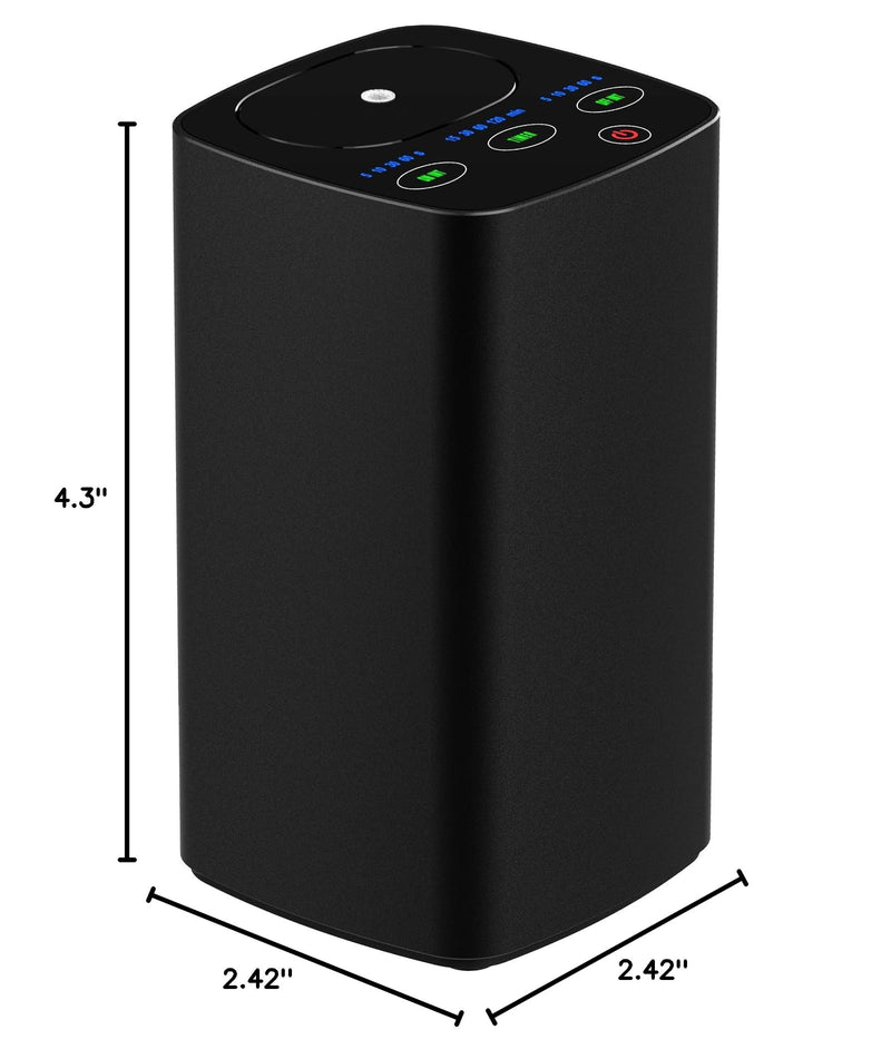 Waterless Car Essential Oil Diffuser, Portable Nebulizer Aromatherapy Diffuser, Mini Scent Air Machine with Timers for Home, Room, Car, Office,Travel Black - BeesActive Australia