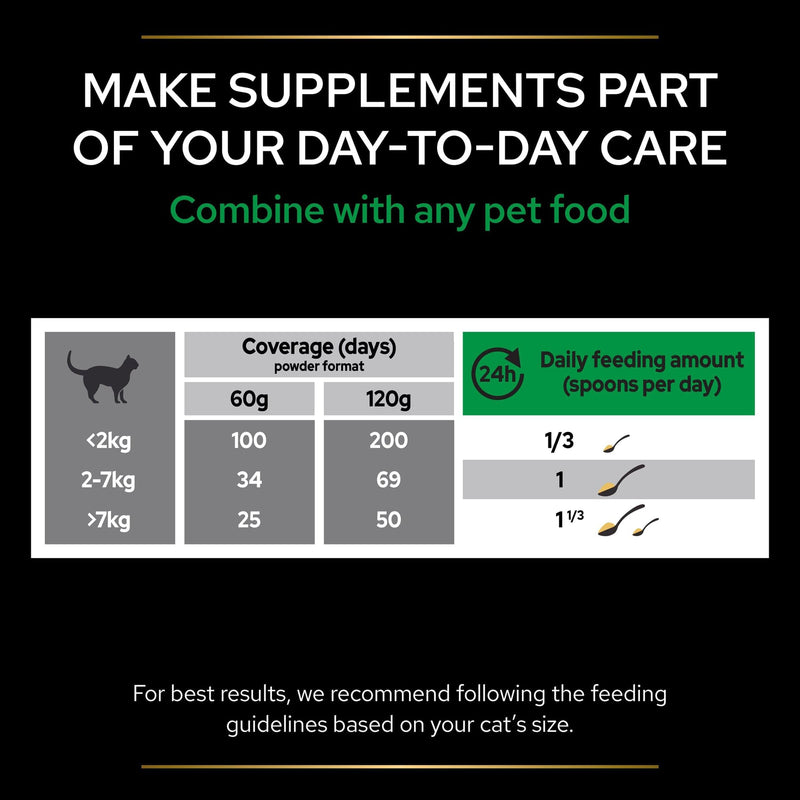 PRO PLAN Cat Natural Defences Supplement | Immune health support, immune system, antibody production | with postbiotics | Adult and Senior cats | Powder 60 g
