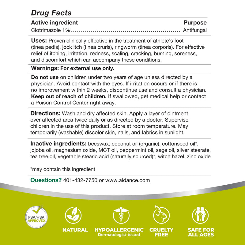 terrasil Clotrimazole Antifungal Cream, Relief for Fungal Yeast Infections, Jock Itch, Athletes Foot, Ringworm for Men & Women, Clinically Proven Treatment of Skin Fungus. FSA-HSA Eligible (1oz) 1 Ounce - BeesActive Australia