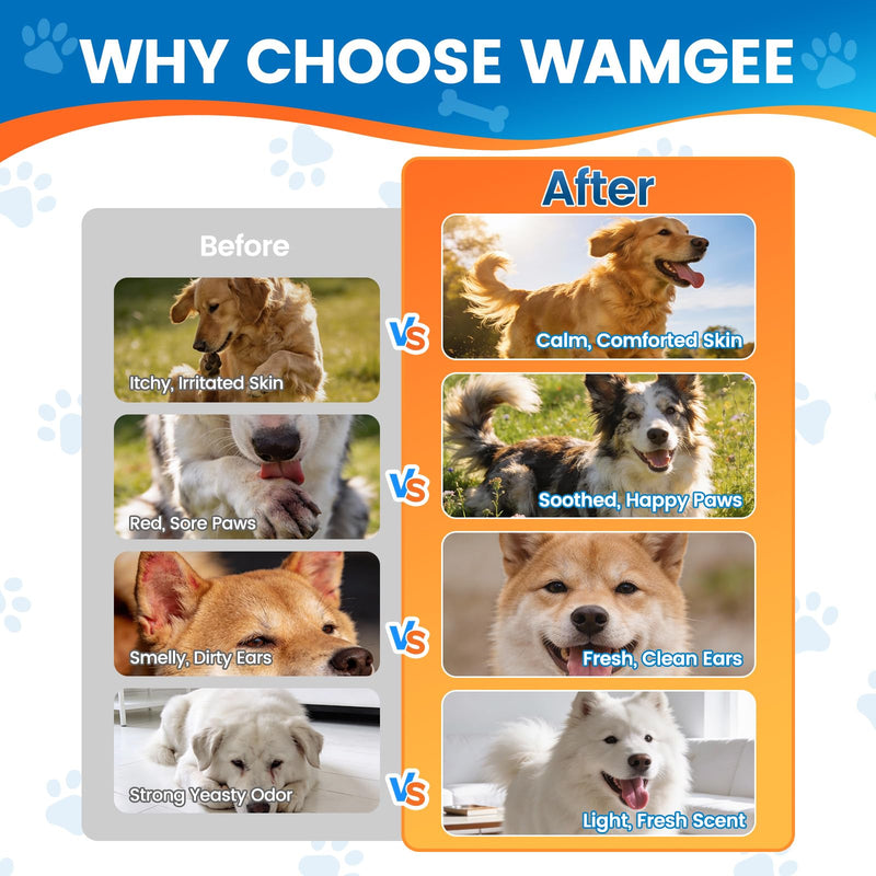 Natural Yeast Relief for Dogs, Allergy Relief for Cats, Cat Itchy Skin Allergy Relief