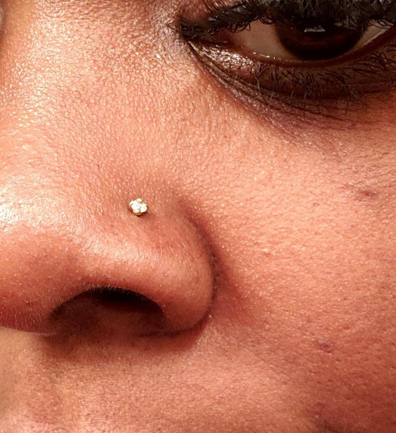 QWALIT 2pack Nose Ring Piercing Kit - Gold Nose Piercing Gun Kit B2-2packs gun-gold - BeesActive Australia