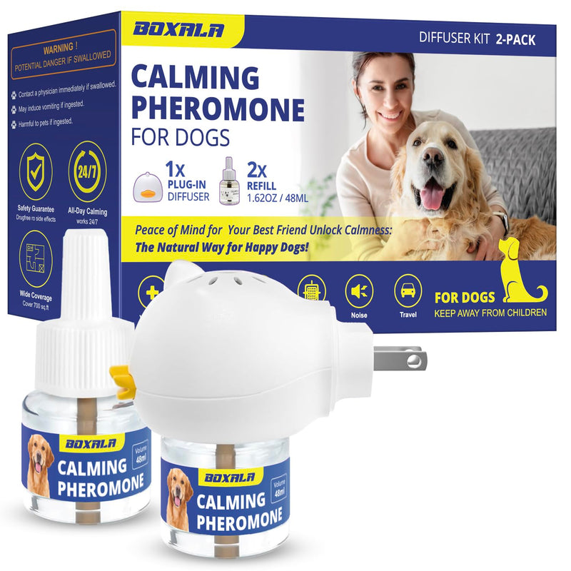 Pheromone Diffuser for Dogs: Calming Pheromone Diffuser Kit - Dog Calming Diffuser - Calming Pheromones - Dog Anxiety Relief (X_Large)