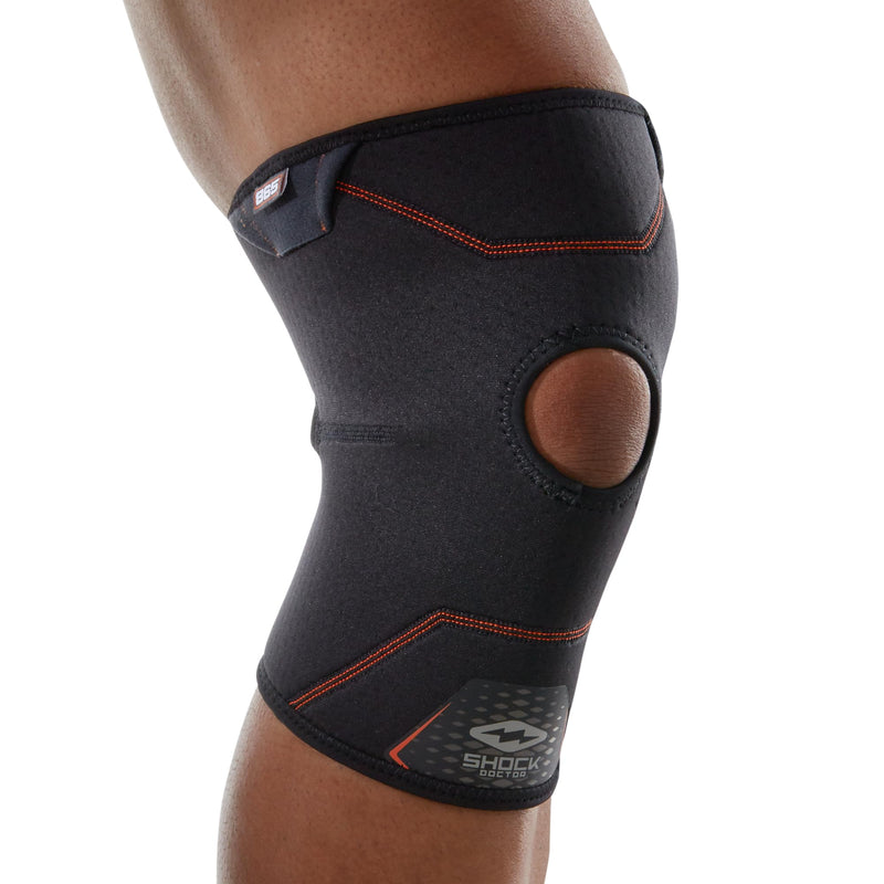Shock Doctor Knee Brace Compression Sleeve Support (1 Unit). Helps Pain / Healing from Arthritis, Bursitis, Tendonitis, Meniscus Tear, Patella Alignment and more. For Basketball, Football, Running and most Sports. Increases Blood Flow. Knee Wrap for Me...