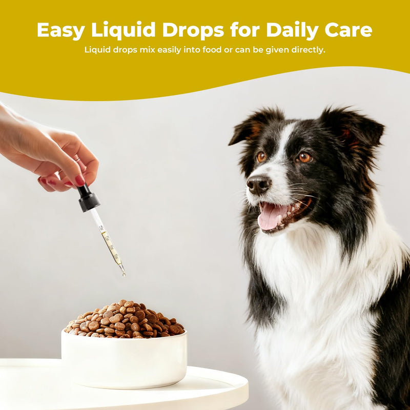 Mange Treatment Dogs, Itchy Skin Relief Drops, Helps Calm Scratching & Support Coat Recovery, Gentle Daily Dog Skin & Coat Support Supplement, 2 fl oz
