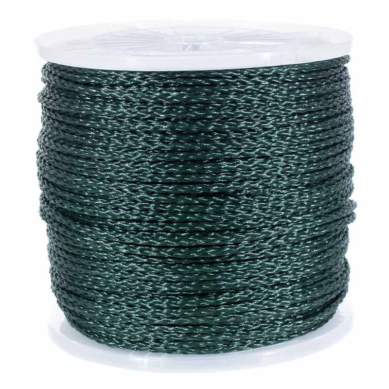Rope & Cord – Hollow Braid Polypropylene All-Purpose Lightweight Rope – Hunter Green/White| Diameter: 1/4" |500 Feet (Spool) Hunter Green White 1/4" X 500 FT (Spool)