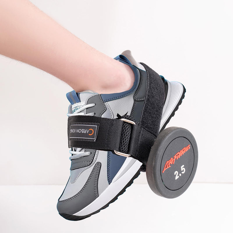 Feet Weight Lifting,Foot Dumbbell Attachment,Tibialis Trainer,Foot Weights for Exercise,Leg Lift Exercise Equipment Dumbbell Ankle Strap Upgraded-Black-1pc